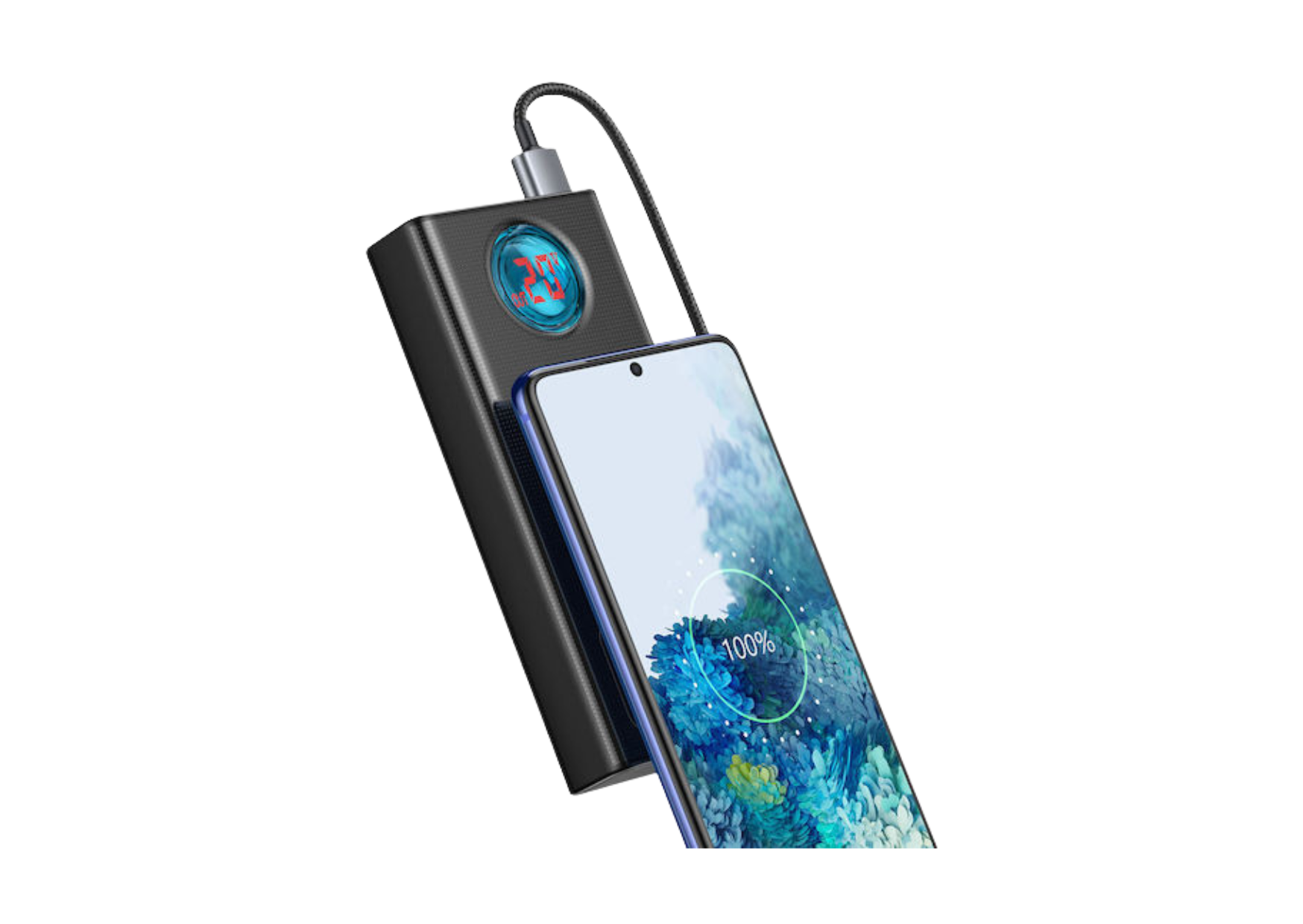 Power Bank 30000mAh 65W with 4 USB-A Ports and USB-C